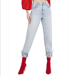 Alice &olivia high rise tie pants